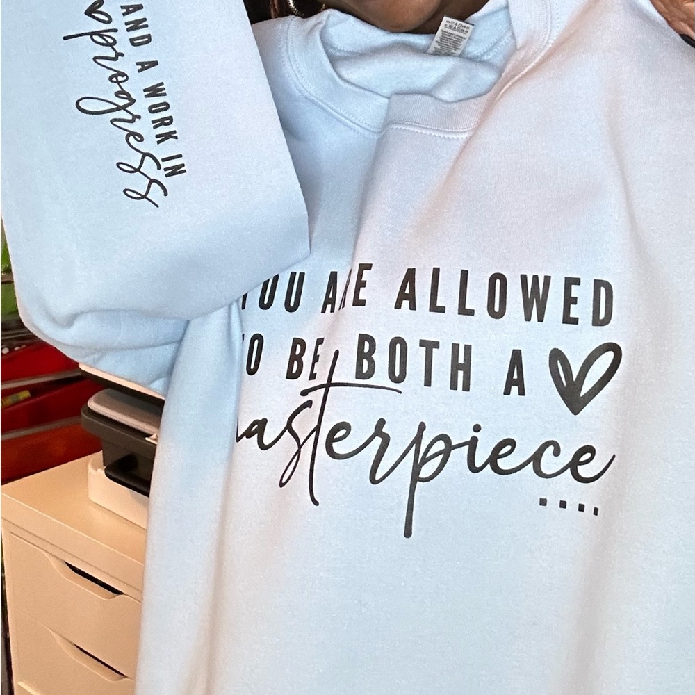 Light blue sweatshirt